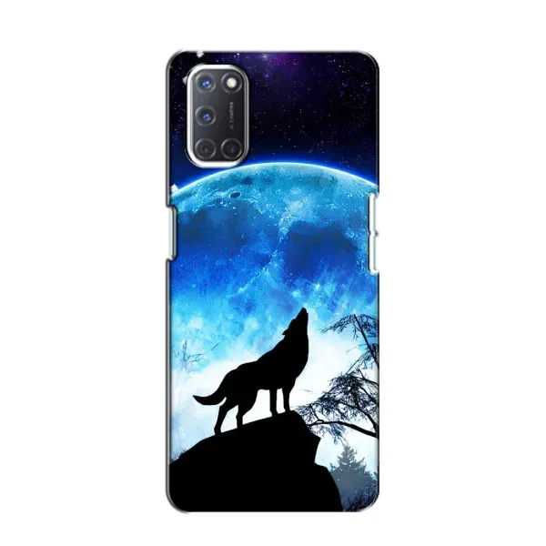 Чехол с принтом «Волк на луну» для OPPO A52 Чехол с принтом «Волк на луну» для OPPO A52