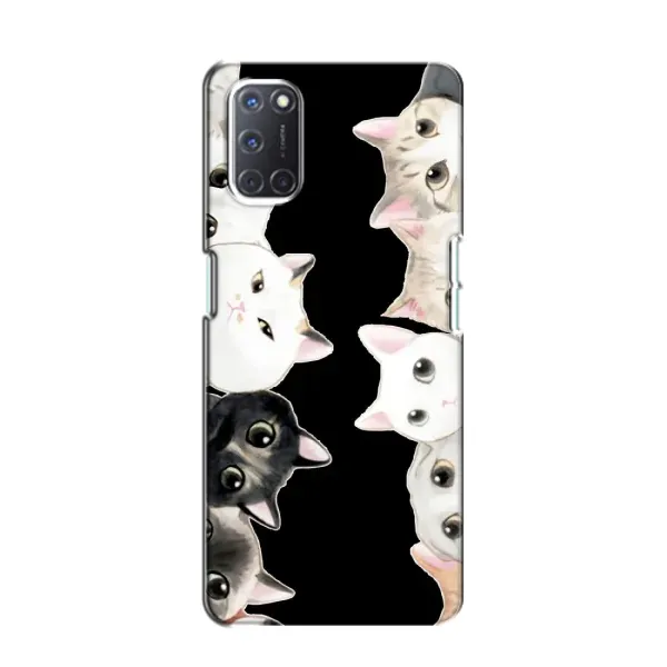 Чехол с принтом «Взгляд котов» для OPPO A52
