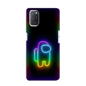 Чехол Амонг Ас для Oppo A52 (AlphaPrint) (Яркий скин)