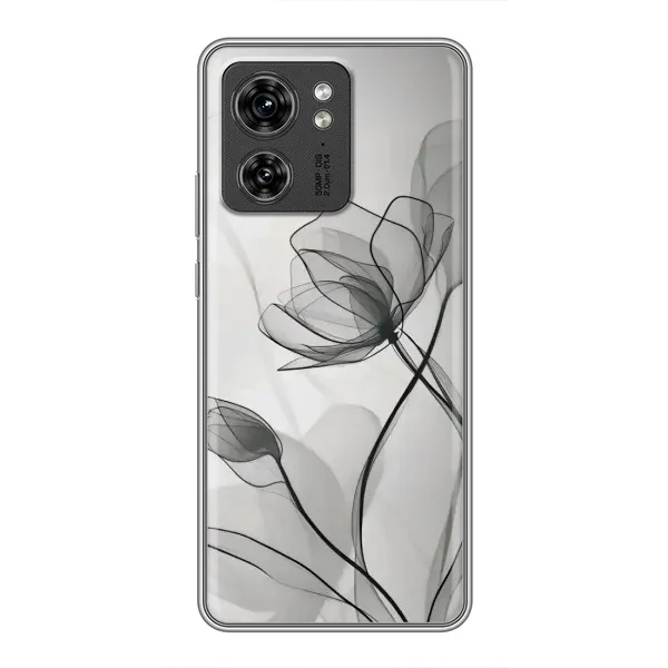 Чохол з принтом «Чорні квіти» для OPPO A53 5g