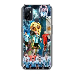 Чехлы Месси для Oppo A53 (AlphaPrint) (Аргентина Месси)