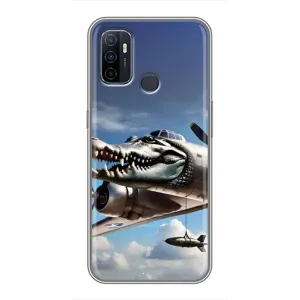 Чохол з мемом Тралалело тралала на Oppo A53 (Бомбардіро крокоділо)