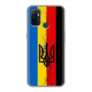 Украинские Чехлы для Oppo A53 с картинкой УПА (AlphaPrint) (Флаг УПА)