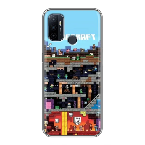 Чехол с принтом «фон Minecraft» для OPPO A53 Чехол с принтом «фон Minecraft» для OPPO A53