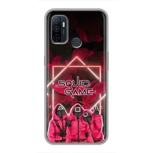 Чохол Гра в кальмара для Oppo A53 (Охоронці Гра кальмара)