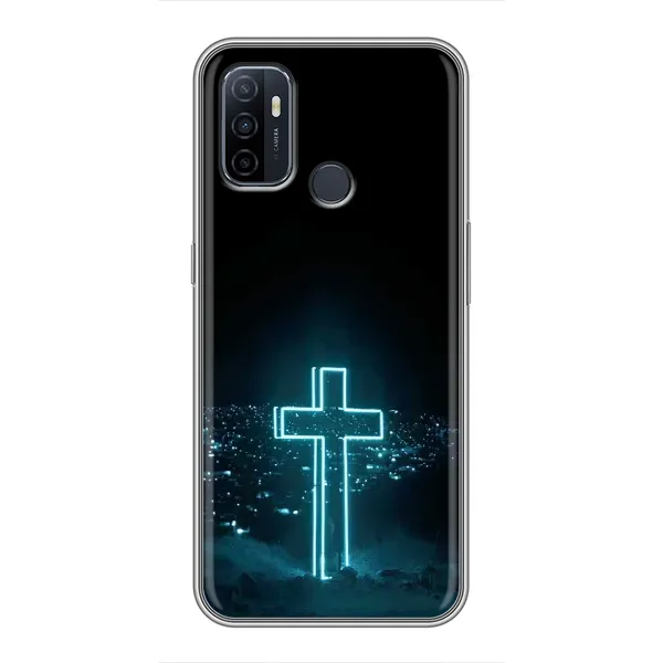 Чехол с принтом «Крест и город» для OPPO A53 Чехол с принтом «Крест и город» для OPPO A53
