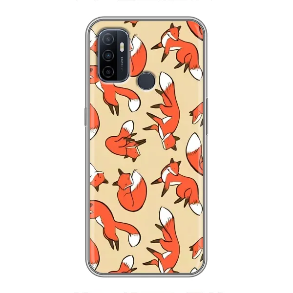 Чехол с принтом «Лисички» для OPPO A53