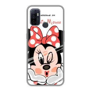 Эксклюзивный чехол для Oppo A53 (AlphaPrint - Мультяшные) (Маус Минни)