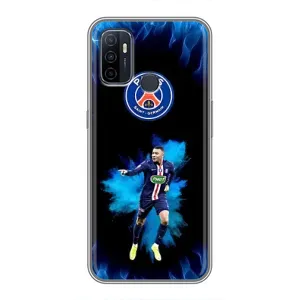 Чехлы Килиан Мбаппе для Oppo A53 (Мбаппе в огне)