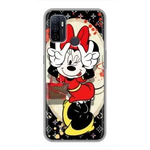 Чехол Disney Mouse Oppo A53 (PREMIUMPrint) (Минни peace)