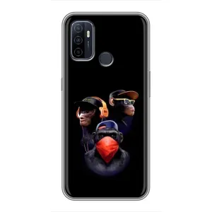 Чехол с принтом «Три обезьяны» для OPPO A53