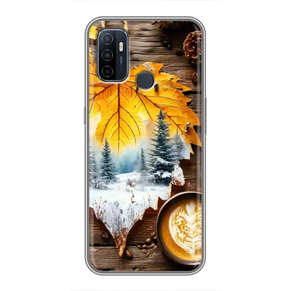 Чехол с принтом «Осенне-зимний кофе» для OPPO A53 Чехол с принтом «Осенне-зимний кофе» для OPPO A53