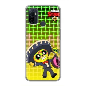 Чехлы Brawl Stars для Oppo A53 (AlphaPrint) (Поко в самбреро)