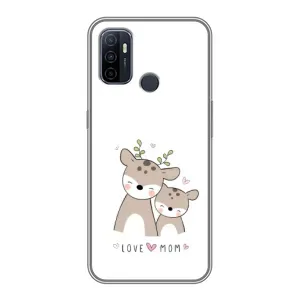 Чохли для мами на Oppo A53 (Оленята мама і малюк)