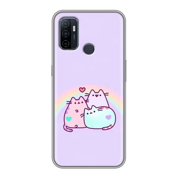 Чехол с принтом «Радужные котики» для OPPO A53 Чехол с принтом «Радужные котики» для OPPO A53