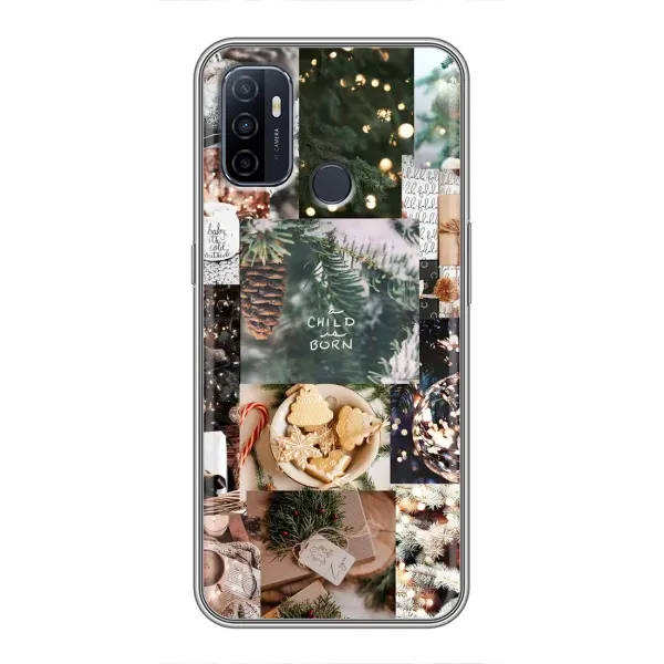 Чохол з принтом «Різдвяний колаж» для OPPO A53 Чохол з принтом «Різдвяний колаж» для OPPO A53