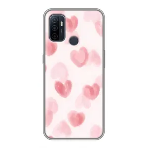 Чехол с розовым рисунком для Oppo A53