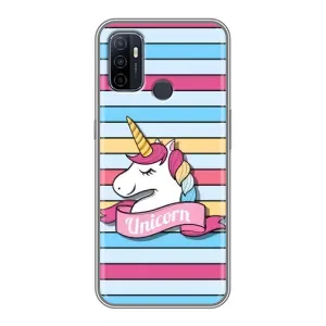 Чехол для Оппо А53 - (Единорожки - Новинки) (AlphaPrint) (Unicorn)