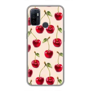 Чехлы с Фруктами для Oppo A53 (VPrint) (Вишня)