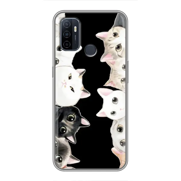 Чехол с принтом «Взгляд котов» для OPPO A53 Чехол с принтом «Взгляд котов» для OPPO A53