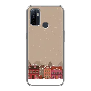 Новогодние, Праздничные Чехлы для Oppo A53 - 2024 год (Зимний город)