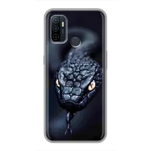 Чехол с картинкой «Хищники» для Oppo A53 (Черная змея)