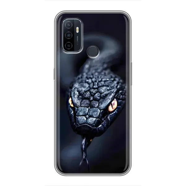 Чехол с принтом «Черная змея» для OPPO A53 Чехол с принтом «Черная змея» для OPPO A53
