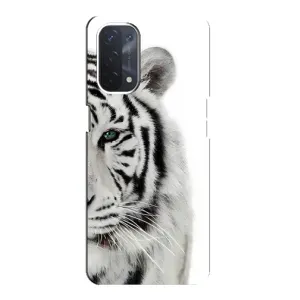 Чехлы с картинками животных Oppo a54 (5G) (Белый Тигр)