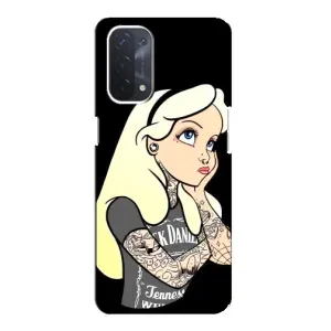 Чехол с печатью для Oppo a54 (5G) - (Мода) (AlphaPrint) (Девочка в тату)