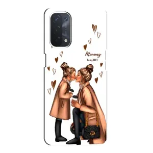 Чехол с печатью для Oppo a54 (5G) - (Мама с ребенком) (AlphaPrint) (Дочка и мама)