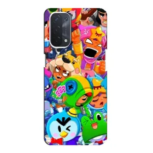 Чехлы Brawl Stars для Oppo a54 (5G) (AlphaPrint) (Герои Бравл Старс)