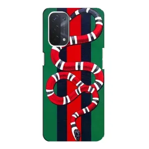 Чехлы ГУЧЧИ для Оппо А54 (5G) (AlphaPrint) (Gucci змия)
