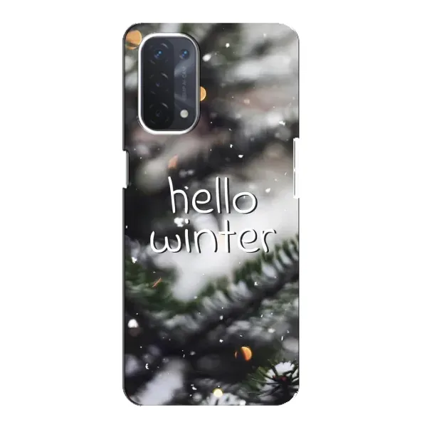 Чохол з принтом «Hello winter» для OPPO A54 (5G)