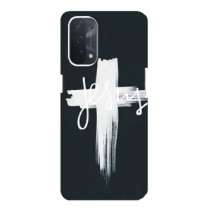 Чехол для Oppo a54 (5G) (AlphaPrint) - (Христианские) (Иисус)