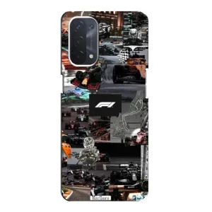 Чехол Формула1 на Oppo a54 (5G) (Гоночный коллаж Ф1)
