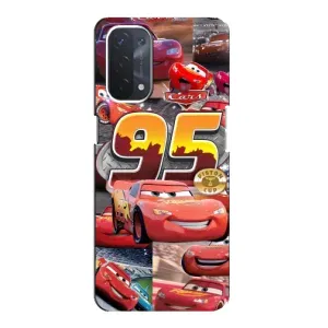 Силиконовый чехол Маквин для Oppo a54 (5G) (Коллаж Молния Маквин)