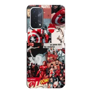 Чехол МАРВЕЛ для Оппо А54 (5G) (AlphaPrint) (Марвел Комикс)
