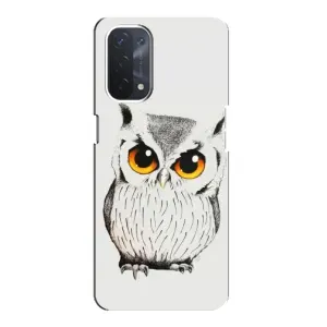 Чехол с птицами на Oppo a54 (5G) (VPrint) (Милая Сова)