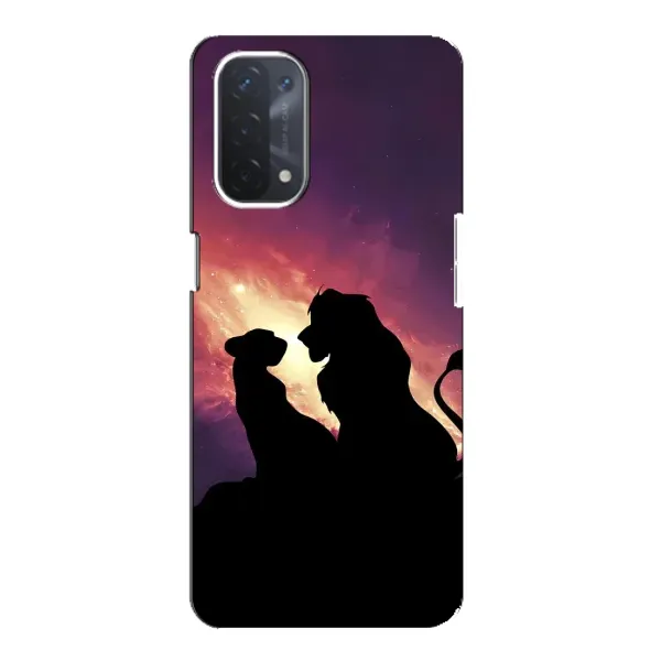 Чехол с принтом «Силуэт Симба и Налу» для OPPO A54 (5G)