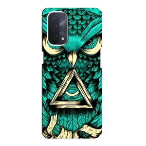 Чехол с птицами на Oppo a54 (5G) (VPrint) (Сова с глазом)