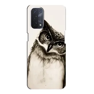 Чехол с птицами на Oppo a54 (5G) (VPrint) (Сова)