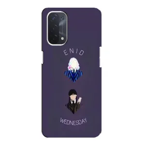 Чехлы Венсдей на Oppo a54 (5G) Уэнсдей (AlphaPrint) (Уэнздей и подруга)