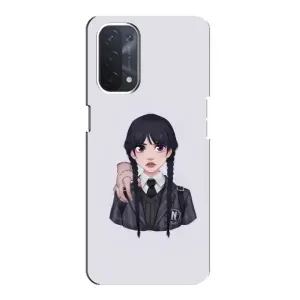 Чехлы Венсдей на Oppo a54 (5G) Уэнсдей (AlphaPrint) (Уэнздей и Вещь)