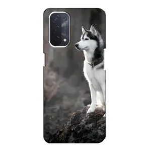 Чехол с Хаски для Oppo a54 (5G) - (AlphaPrint) (Верный пес)