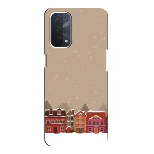 Новогодние, Праздничные Чехлы для Oppo a54 (5G) - 2024 год (Зимний город)