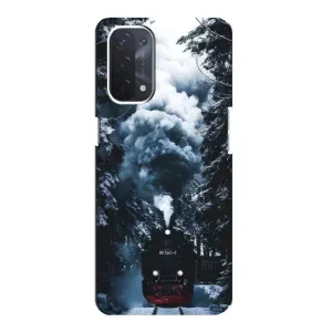 Новогодние, Праздничные Чехлы для Oppo a54 (5G) - 2024 год (Зимний поезд)