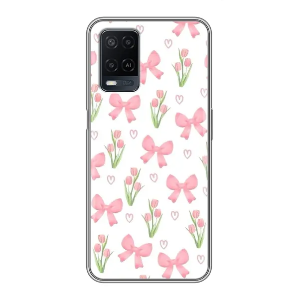 Чохол з принтом «Банти і квіти» для OPPO A54 Чохол з принтом «Банти і квіти» для OPPO A54