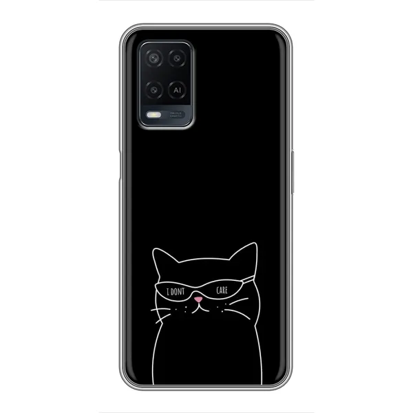 Чехол с принтом «Равнодушный кот» для OPPO A54