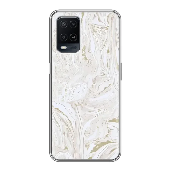Чохол з принтом «Білий мрамор» для OPPO A54