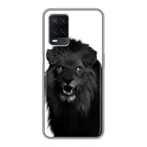 Чехлы с картинками животных OPPO A54 (Черный ЛЕВ)